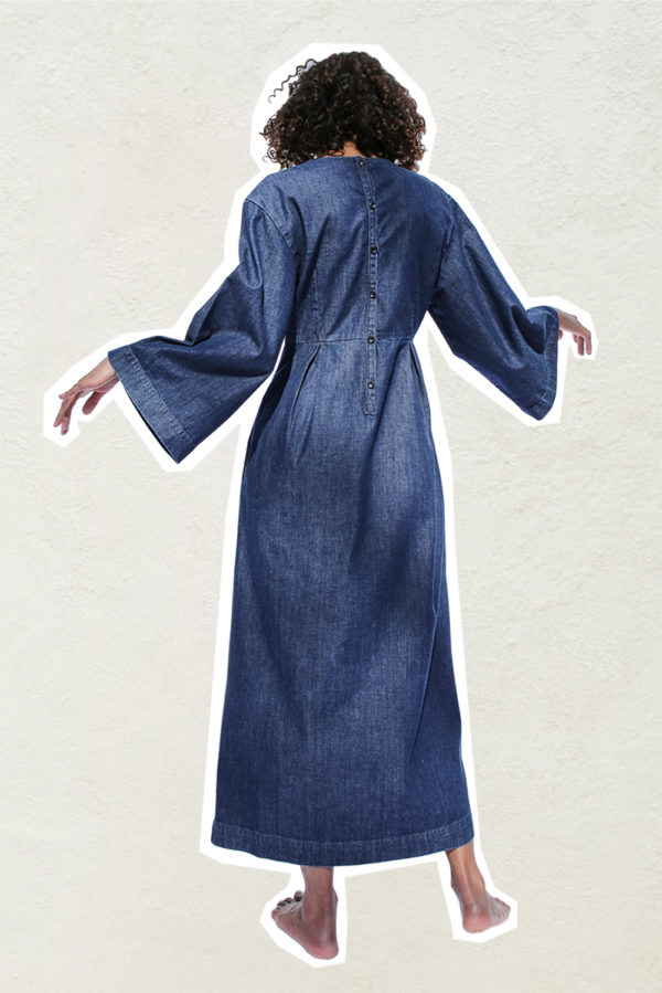 denim kimono dress